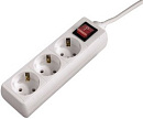 Сетевой удлинитель Hama 00121902 1.4м (3 розетки) белый