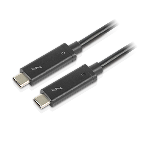 Lenovo Thunderbolt 3 Cable 0.7m (Support max 100W @20V/5A for notebook charging, Date rate 40Gbps Max)