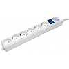 PowerCube Фильтр-удлинитель (SPG(5+1)-16B-0,5M) 6 розеток, 0,5 м,16А/3,5кВт, белый