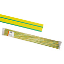 TDM SQ0518-0224 Термоусаживаемая трубка ТУТнг 12/6 желто-зеленая по 1м (50 м/упак)