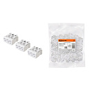 TDM SQ0510-0109 Клемма пружинная соединительная КСПн3-L+N+PE, 16 A, с монтажной ножкой