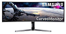 Монитор Samsung 43" C43J890DKI черный VA LED 5ms 32:9 HDMI M/M полуматовая HAS Pivot 3000:1 300cd 178гр/178гр 3840x1200 DisplayPort FHD USB 13кг