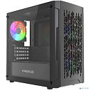 Powercase Mistral Micro D3B ARGB V2, Tempered Glass, 2x 140mm ARGB PWM+1x 120mm ARGB PWM, чёрный, mATX (CMMDB-A3-V2)