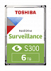 Жесткий диск Toshiba Original SATA-III 6Tb HDWT860UZSVA Surveillance S300 (5400rpm) 256Mb 3.5"