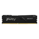 Модуль памяти Kingston FURY Beast Black Gaming Memory KF432C16BB/32 32GB DDR4 3200 DIMM Non-ECC, CL16, 1.35V, 2Gx8, RTL, (319828)