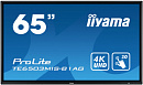 Панель Iiyama 65" TE6503MIS-B1AG черный IPS LED 8ms 16:9 HDMI M/M матовая 1200:1 350cd 178гр/178гр 3840x2160 D-Sub DisplayPort USB 45кг