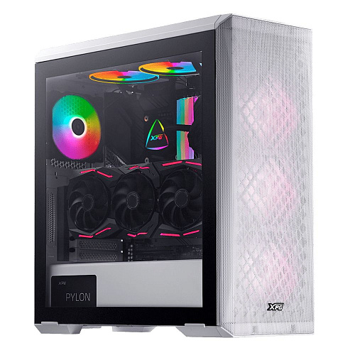 Корпус XPG DEFENDER WHITE [DEFENDER-WHCWW] (Midi-Tower, белый, TG, 120mm fan*3)