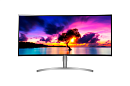 LG 38" 38WK95C-W IPS LED изогнутый, 3840x1600, 5ms, 300cd/m2, 1000:1 (Mega DCR), 178°/178°, 2*HDMI, USB-C, USB-hub, DP, Headph.Out, колонки, HAS, vesa