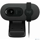 Камера Web Logitech HD Webcam Brio 105 графитовый 2Mpix (1920x1080) USB2.0 с микрофоном для ноутбука (960-001590)