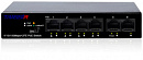 Коммутатор Trassir TR-NS1106-60-4POE (L2) 6x100Мбит/с 4PoE 60W неуправляемый
