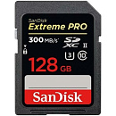 Флеш карта SD 128GB SanDisk SDXC Class 10 V90 UHS-II U3 Extreme Pro, 300MB/s