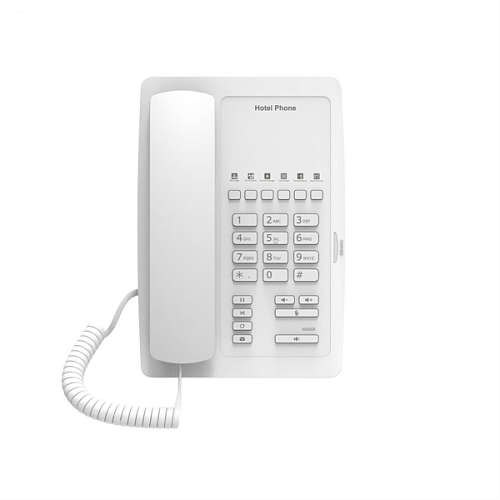 sip-телефон fanvil h3, 2 sip-акк., poe, бп в комп., 1x100 mbps, белый, 6 прог. клав.