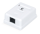Розетка компьютерная RJ-45(8P8C), категория 6, одинарная Cabeus WS-8P8C-Cat.6-1 Розетка компьютерная RJ-45(8P8C), категория 6, одинарная, внешняя, Dua