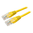 Патч-корд медный UTP Cablexpert PP10-5M/Y кат.5e, 5м, литой, многожильный (жёлтый)