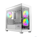 Case Ocypus Gamma C52 WH ARGB mATX / win / white / 3 ARGB fans / no PSU / Tempered Glass