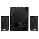 SVEN MS-2080, чёрный {акустическая система 2.1, мощность (RMS):40Вт + 2x15 Вт, FM-тюнер, USB/SD, дисплей, пульт ДУ, Bluetooth}