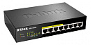 Коммутатор D-LINK DGS-1008P/F1A (L2) 8x1Гбит/с 4PoE 60W неуправляемый