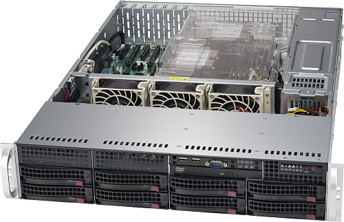 Серверная платформа SUPERMICRO SERVER SYS-6029P-TR (X11DPi-N, CSE-825TQC-R1K03LPB) (LGA 3647, 16xDDR4 Up to 2TB ECC 3DS LRDIMM, 8x3.5" SATA3,