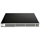 Коммутатор D-Link SMB D-Link DGS-1210-52MPP/ME/B1A PROJ Управляемый 2 уровня с 48 портами 10/100/1000Base-T и 4 портами 1000Base-X SFP (48 портов с поддержкой Po