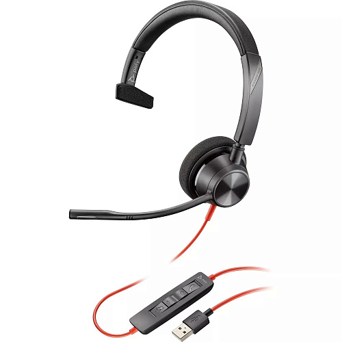 гарнитура проводная/ blackwire 3310, bw3310 usb-a