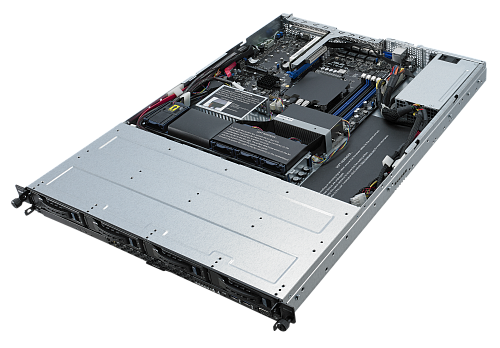 Серверная платформа ASUS Серверная платформа/ RS300-E10-PS4 Server System, 1U, 4*3.5" HS, 2*2.5" Internal, 2*M.2; Intel C242, s1151 (Xeon E-2100), 4xDDR4 (up to 64Gb ECC