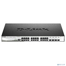 D-Link DGS-1210-28X/ME/B1B Управляемый L2 коммутатор с 24 портами 10/100/1000Base-T и 4 портами 10GBase-X SFP+