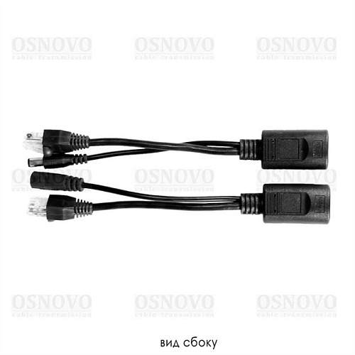 Пассивный PoE-инжектор/PoE-сплиттер OSNOVO PPK-11 Пассивный комплект (инжектор + сплиттер) для передачи PoE по кабелю Cat 5e. Предназначен для питания