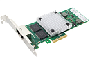 Сетевая карта LR-Link NIC PCIe x4, 2 x 1G, Base-T, Intel I350 chipset (FH+LP)