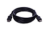 Кабель HDMI Wize [C-HM-HM-1.8M] 1.8 м, v.2.0, 19M/19M, 4K/60 Hz 4:4:4, Ethernet, позол.разъемы, экран, черный, пакет