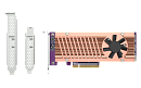 Карта расширения 2 слота M.2 22110/2280 NVMe SSD. Интерфейс PCIe Gen3 x8.