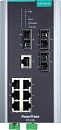 Управляемый коммутатор 7 x 10/100BaseTX, 3 x 100BaseFX (одномодовое оптоволокно), питание - 48 В пост., разъем SC