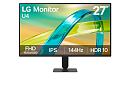 Монитор 27 " LG 27U411B-B, IPS, 1920x1080, 5ms , 250cd, 144Hz, HDMI, black, Ex (существенное повреждение коробки)