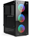 корпус для ПК без БП/ CASE HIPER HG-C104RGB ORCUS (ATX, SPCC0.5, USB 3.0+USB2.0, Front 3x120mm RGB Fan, Black)