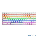Клавиатура беспр. механ. Gembird KBW-G520L (бел), BT 5.0/2,4 ГГц/USB, мет, переключатели Outemu Blue