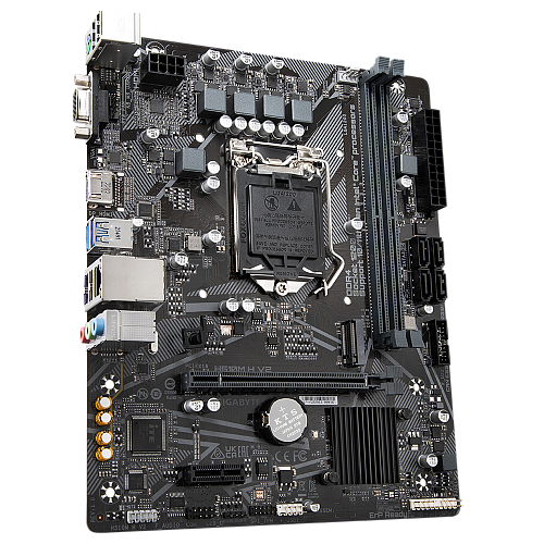 Материнская плата/ MB GIGABYTE INTEL H470 s1200, 2xDDR4(64GB), D-SUB/HDMI 1.4, 1xPCIe 3.0x16, 1xPCIe 3.0, 1xLAN, 4xSATA 6Gb/s, 1xM.2, 2xUSB 3.2,
