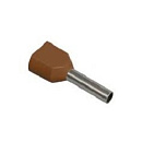 Iek UTE10-4-D2-4-100 Наконечник-гильза НГИ2 1,5-8 (коричневый, 20шт) ИЭК