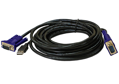 Кабель ORIGO Кабель KVM с разъемами VGA и USB, 3 м