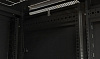 Шкаф коммутационный Hyperline (TTB-1866-AS-RAL9004) напольный 18U 600x600мм пер.дв.стекл задн.дв.спл.стал.лист 800кг черный 510мм 63.6кг 988мм IP20 ст