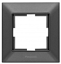 Рамка Panasonic Arkedia Slim WNTF08012DG-RU декоративная 1x пластик дымчатый (упак.:1шт)