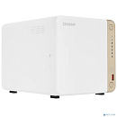 Сетевое хранилище без дисков/ channel QNAP TS-462-4G NAS 4 HDD trays, 2 x M.2 NVMe PCIe Gen 3 x1, 2-core Intel Celeron N4505 2.9 GHz, 4 GB RAM (1 x 2G