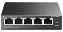коммутатор TP-Link TL-SF1005LP, 5-Port 10/100 Mbps Desktop Switch with 4-Port PoE, 41 W, 250m
