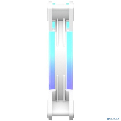 Кулер для корпуса/ PCCooler F3 T120 ARGB WH (120x120x25mm, 4-pin PWM, ARGB, 46CFM, 21.6dBA, 1800RPM, White)