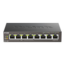 Коммутатор D-Link DGS-1008P/F3A PoE-коммутатор, 8x1000Base-T (4x1000Base-T PoE), PoE-бюджет 60 Вт, корпус металл