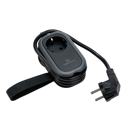 Cablexpert Удлинитель EXN-1-CU2-B-1.13 Exnovo mini (1р, 16А, 1xType-C PD, 20Вт, 2 х USB QC, 1.13м, ур.защ 1+), черн {22568}