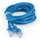 Гарнизон PC-UTP-5e-3-B кат.5e, Патч-корд UTP 3м, литой, многожильный (синий)
