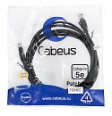 Патч-корд Cabeus PC-UTP-RJ45-Cat.5e-3m-BK Патч-корд U/UTP, категория 5е, 2xRJ45/8p8c, неэкранированный, черный, PVC, 3м