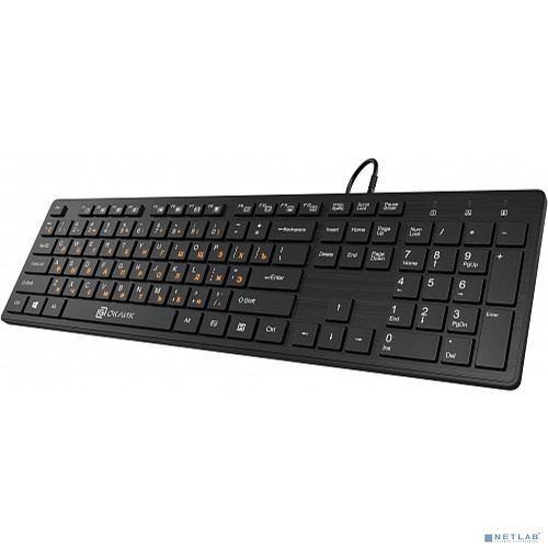 Клавиатура Oklick 520M2U черный/черный USB slim Multimedia [1061587]