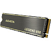 Твердотельный накопитель/ ADATA SSD LEGEND 850, 2TB, M.2(22x80mm), NVMe 1.4, PCIe 4.0 x4, 3D NAND, R/W 5000/4500MB/s, IOPs 400 000/550 000, TBW 2000,