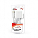 Cablexpert Видео-адаптер USB3 – VGA , белый (AB-U3M-VGAF-01-W)