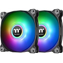 Pure Duo 12 ARGB Sync Radiator Fan 2 Pack/Fan/12025/PWM 500~1500RPM/18 LED/5V addressable/MB SYNC & hardware control/Balck Fan